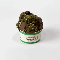 Dubai Chocolate flavor gelato cup by Cremeria Opera