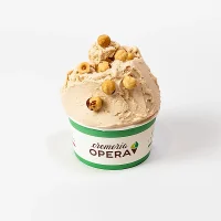 Artisanal hazelnut gelato cup by Cremeria Opera